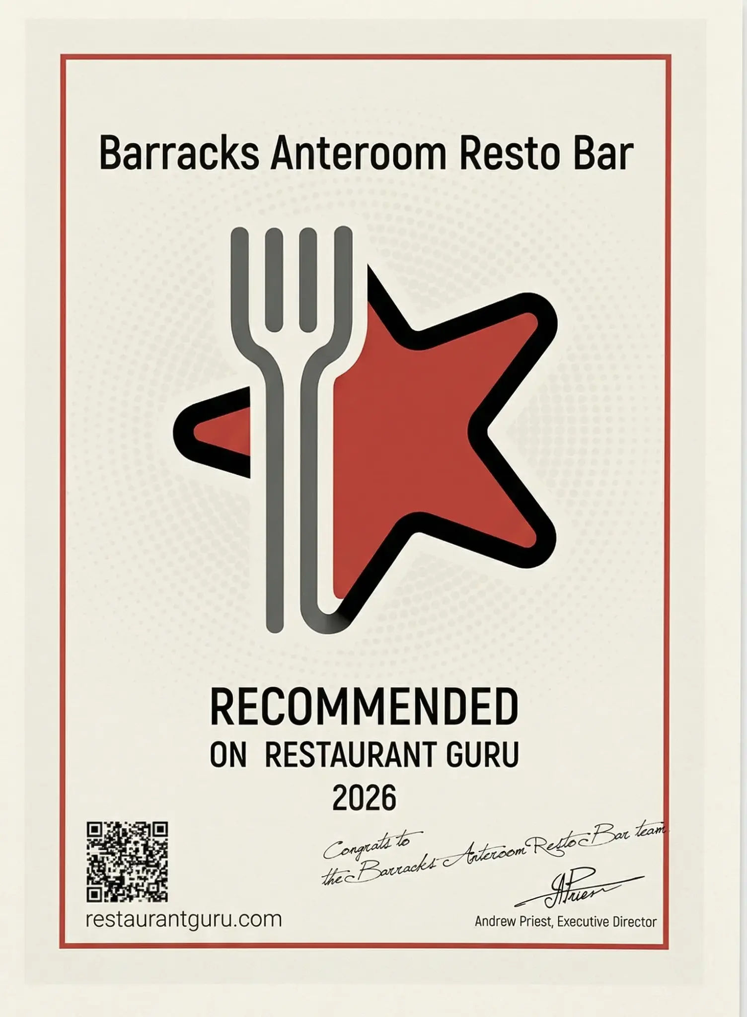 Restaurantguru Awards